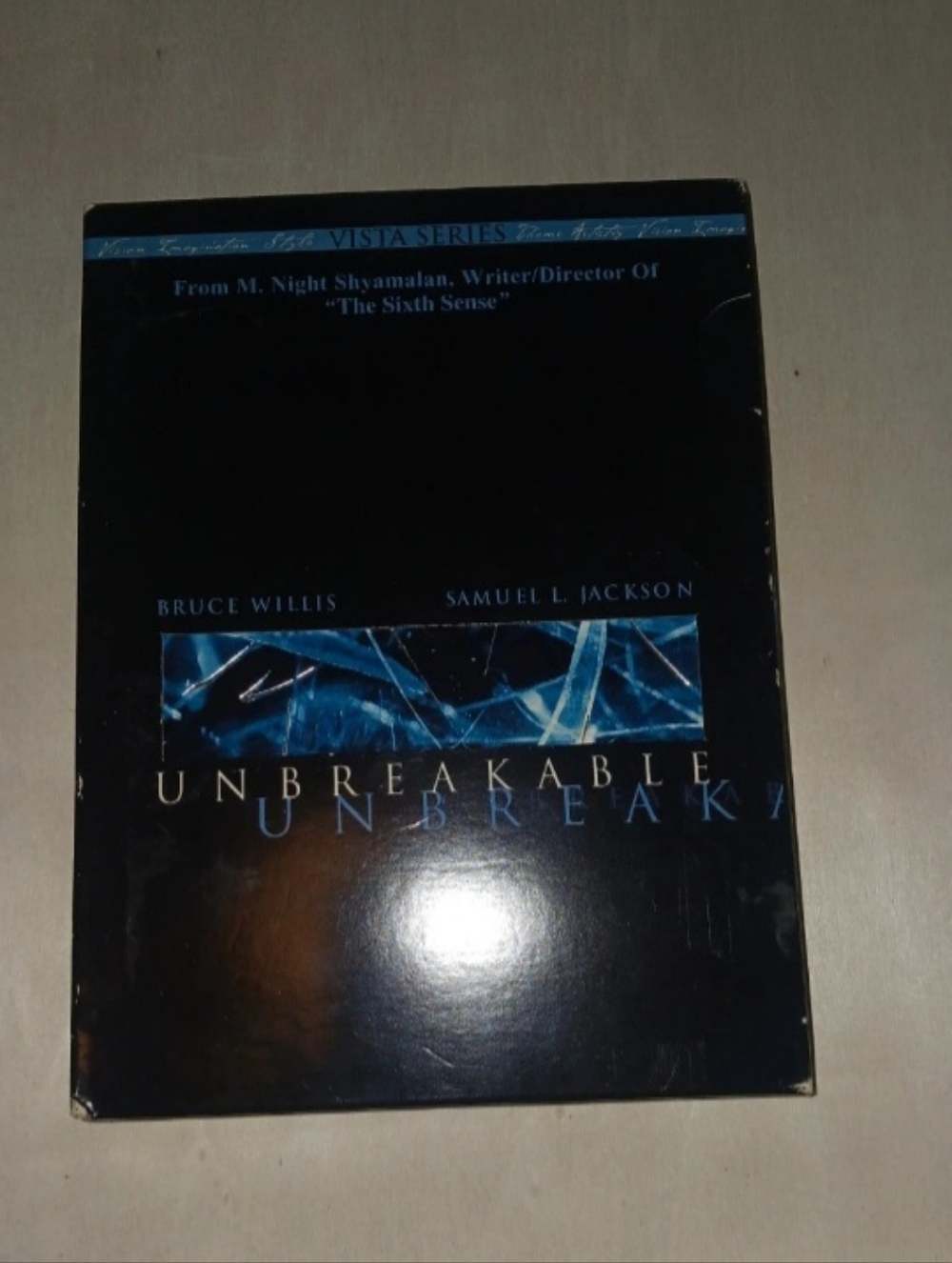 Unbreakable DVD Movie - Black with Blue Accent